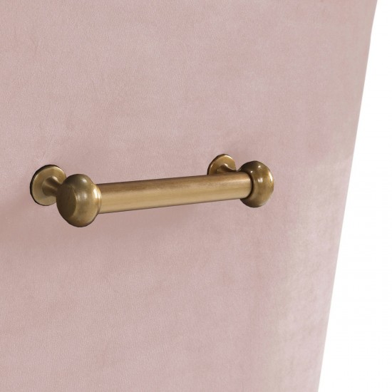 TOV Furniture Beatrix Blush Velvet Side Chair
