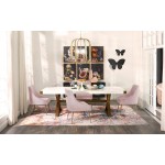 TOV Furniture Beatrix Blush Velvet Side Chair