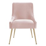 TOV Furniture Beatrix Blush Velvet Side Chair