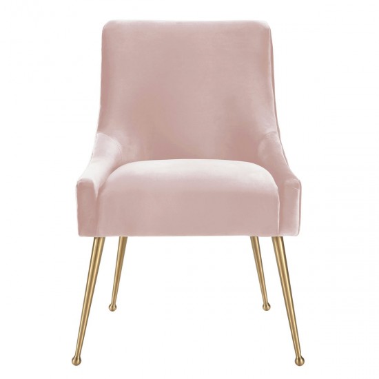 TOV Furniture Beatrix Blush Velvet Side Chair