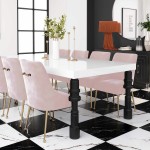 TOV Furniture Beatrix Blush Velvet Side Chair