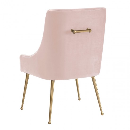 TOV Furniture Beatrix Blush Velvet Side Chair