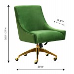 TOV Furniture Beatrix Green Office Swivel Chair