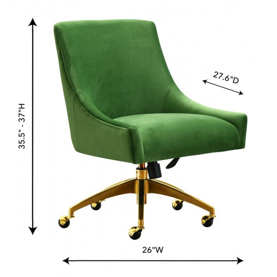 TOV Furniture Beatrix Green Office Swivel Chair