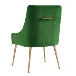 TOV Furniture Beatrix Green Velvet Side Chair