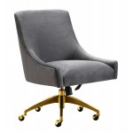 TOV Furniture Beatrix Grey Office Swivel Chair