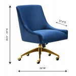 TOV Furniture Beatrix Navy Office Swivel Chair