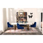 TOV Furniture Beatrix Navy Velvet Side Chair