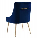 TOV Furniture Beatrix Navy Velvet Side Chair