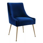 TOV Furniture Beatrix Navy Velvet Side Chair