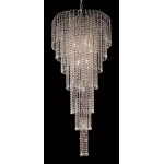 Elegant Lighting Falls 11 Light Chrome Chandelier Clear Spectra Swarovski Crystal