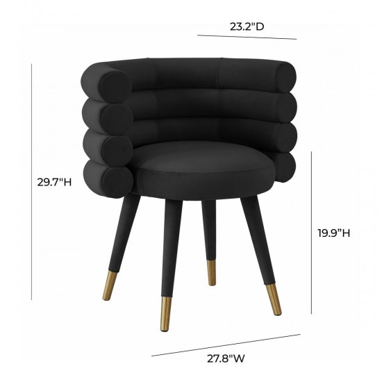 TOV Furniture Betty Black Velvet Dining Chair