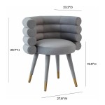 TOV Furniture Betty Grey Velvet Dining Chair