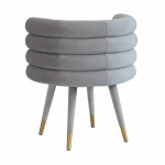 TOV Furniture Betty Grey Velvet Dining Chair