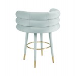 TOV Furniture Betty Sea Foam Green Velvet Counter Stool