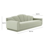 TOV Furniture Bianca Moss Green Velvet Sofa