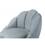 TOV Furniture Bloom Sea Blue Velvet Chair