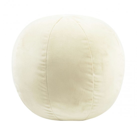 TOV Furniture Boba 9" Cream Velvet Pillow