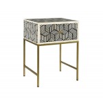 TOV Furniture Bone Inlay Side Table