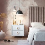 TOV Furniture Bovey White Lacquer Side Table