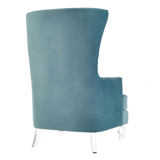 TOV Furniture Bristol Sea Blue Tall Chair