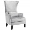 TOV Furniture Bristol Silver Croc Tall Chair