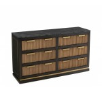 TOV Furniture Brooke Espresso Walnut 6 Drawer Dresser