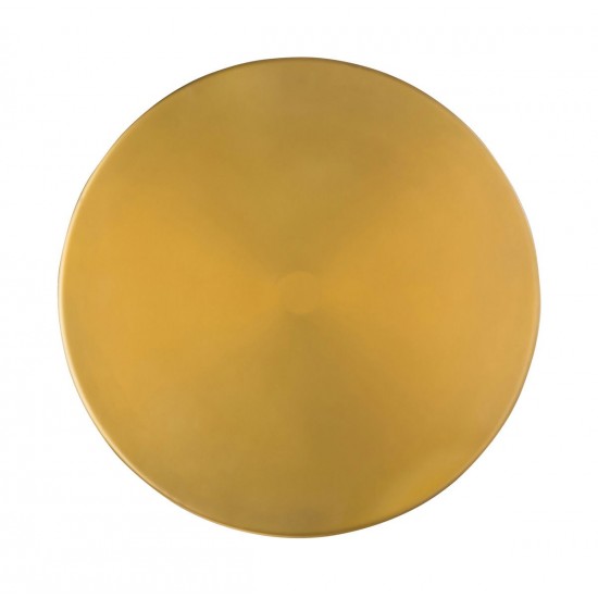 TOV Furniture Bubble Glass/Brass Side Table