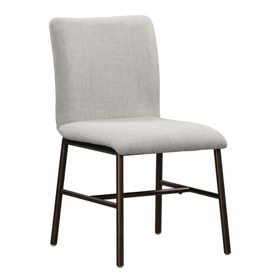 TOV Furniture Bushwick Taupe Upholstered Dining Chair (Set of 2)