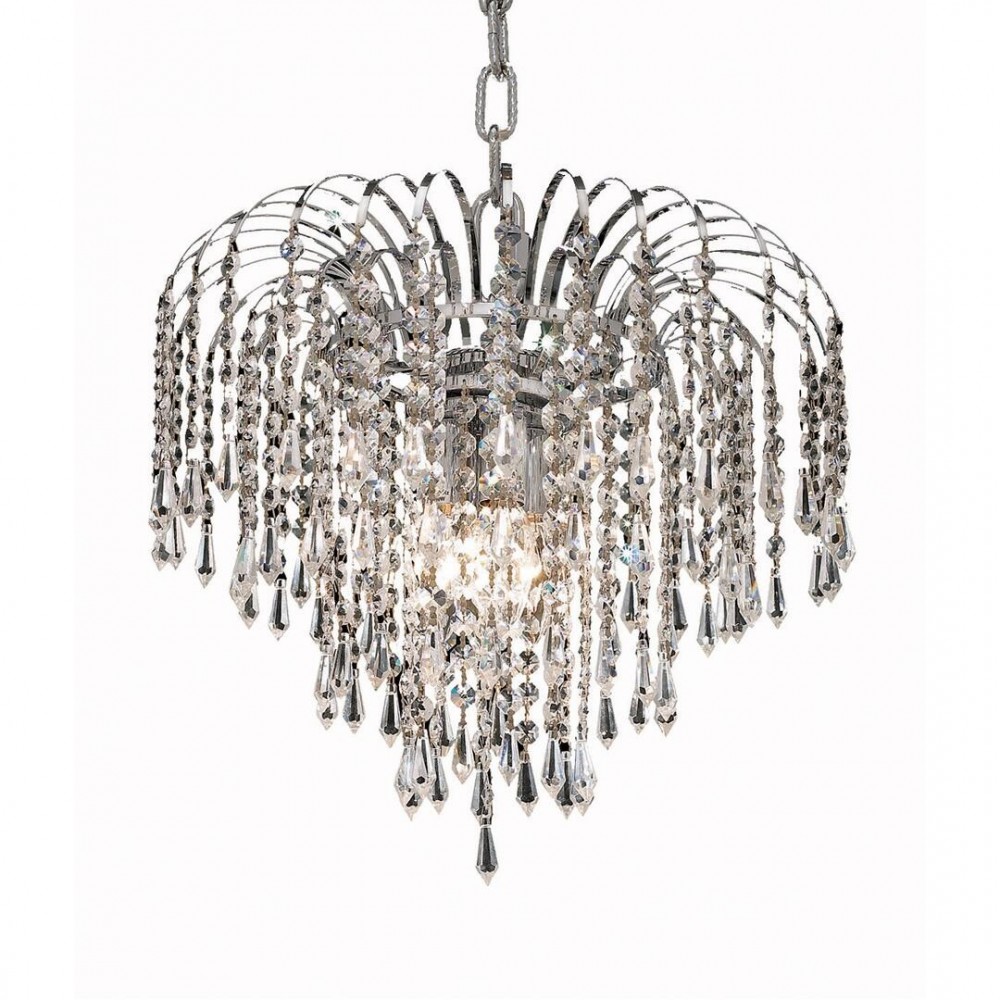 Elegant Lighting Falls 3 Light Chrome Pendant Clear Elegant Cut Crystal Elegant Lighting Falls 3 Light Chrome Pendant Clear Elegant Cut Crystal
