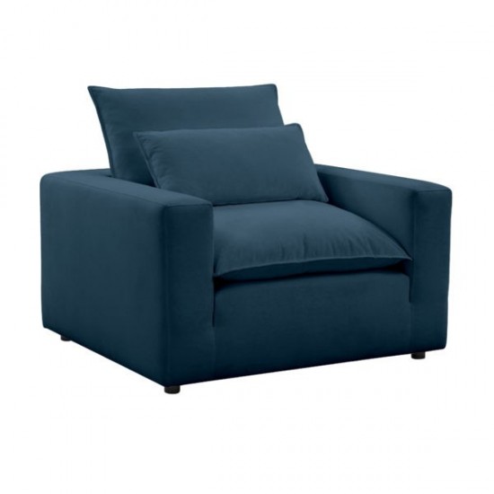 TOV Furniture Cali Navy Arm Chair