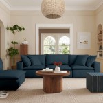 TOV Furniture Cali Navy Modular Sofa