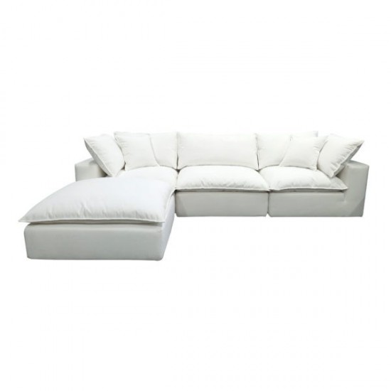 TOV Furniture Cali Pearl Modular 4 Piece Sectional