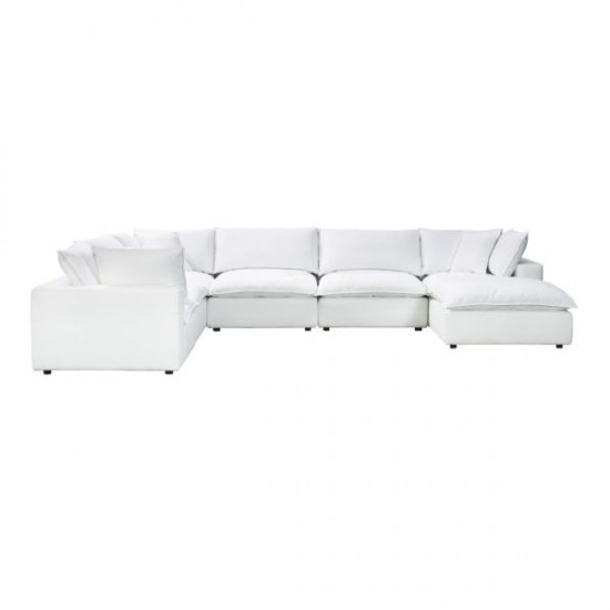 TOV Furniture Cali Pearl Modular Large Chaise Sectional