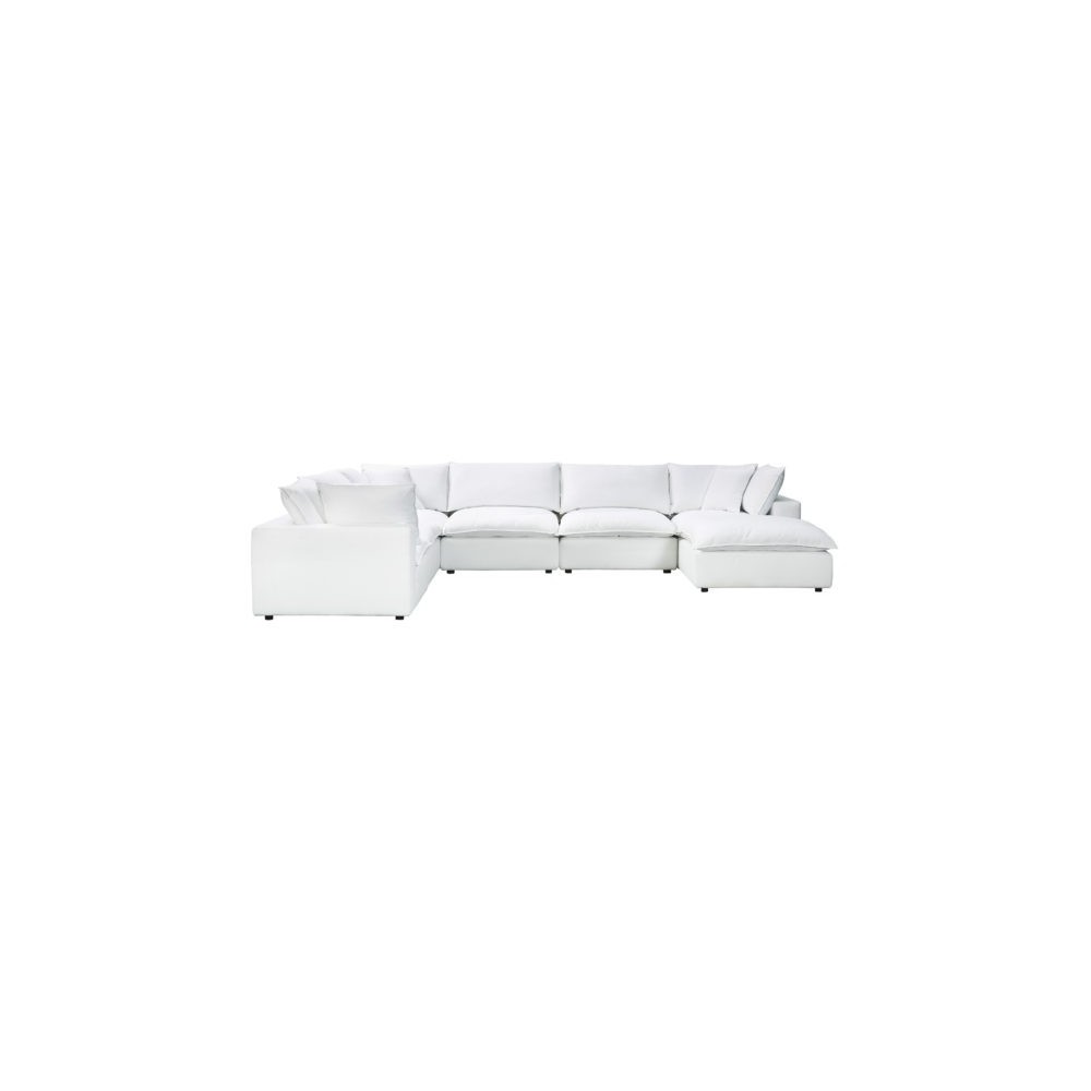 TOV Furniture Cali Pearl Modular Large Chaise Sectional