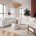 TOV Furniture Cali Pearl Modular Large Chaise Sectional