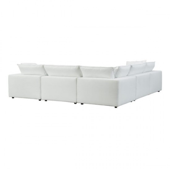 TOV Furniture Cali Pearl Modular Large Chaise Sectional