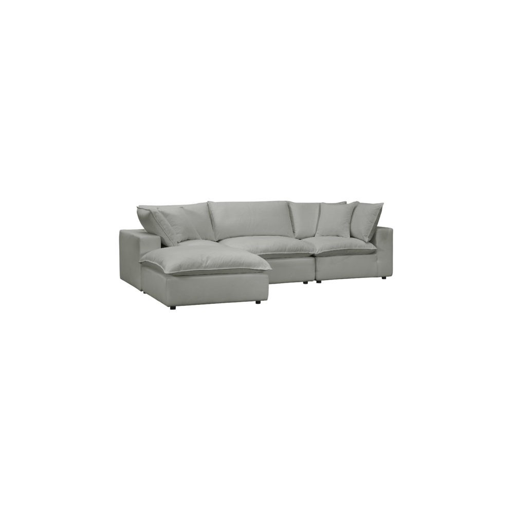 TOV Furniture Cali Slate Modular 4 Piece Sectional