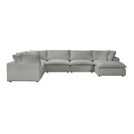 TOV Furniture Cali Slate Modular Large Chaise Sectional