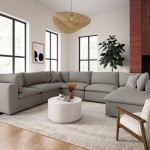 TOV Furniture Cali Slate Modular Large Chaise Sectional