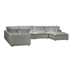 TOV Furniture Cali Slate Modular Large Chaise Sectional