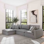 TOV Furniture Cali Slate Modular Sofa