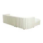 TOV Furniture Callie Cream Velvet Sectional - LAF