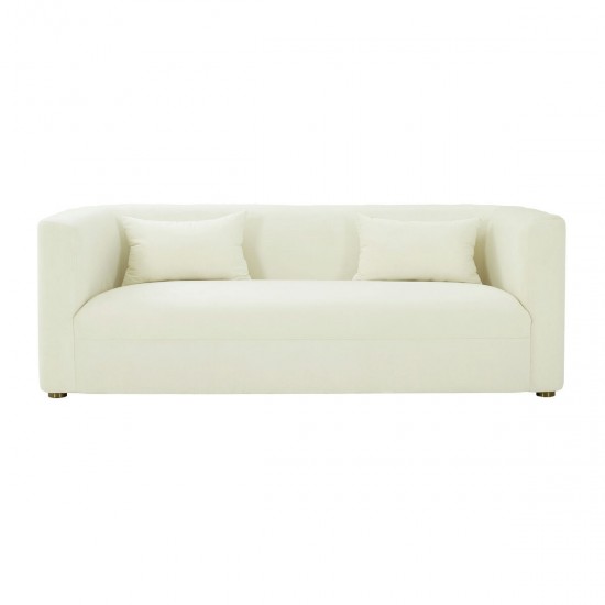 TOV Furniture Callie Cream Velvet Sofa