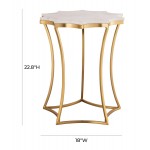 TOV Furniture Camilla Marble Side Table