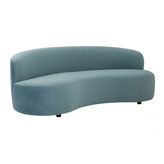 TOV Furniture Cannellini Bluestone Velvet Sofa