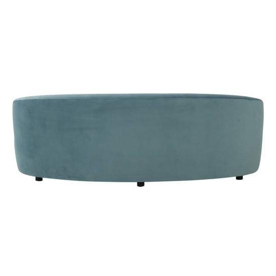 TOV Furniture Cannellini Bluestone Velvet Sofa