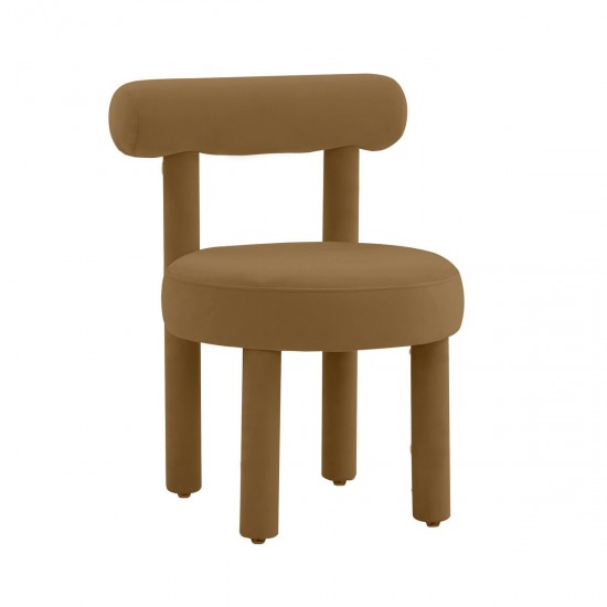 TOV Furniture Carmel Cognac Velvet Chair