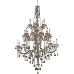 Elegant Lighting Verona 25 Light Golden Teak Chandelier Golden Teak (Smoky) Swarovski Elements Crystal