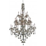 Elegant Lighting Verona 25 Light Golden Teak Chandelier Golden Teak (Smoky) Swarovski Elements Crystal